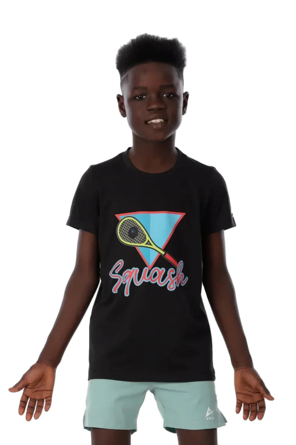 Squash Graphic Athletic T-Shirt - Black