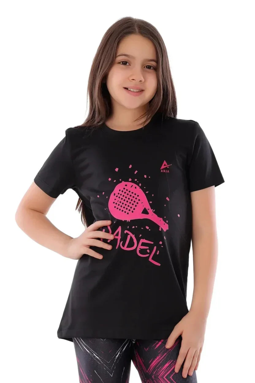 Padel Graphic T-Shirt - Black