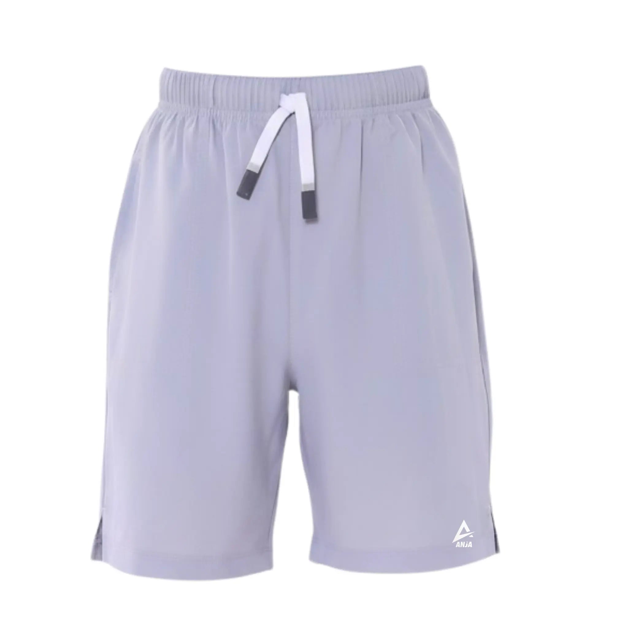 Knee-Length Athletic Shorts - Grey