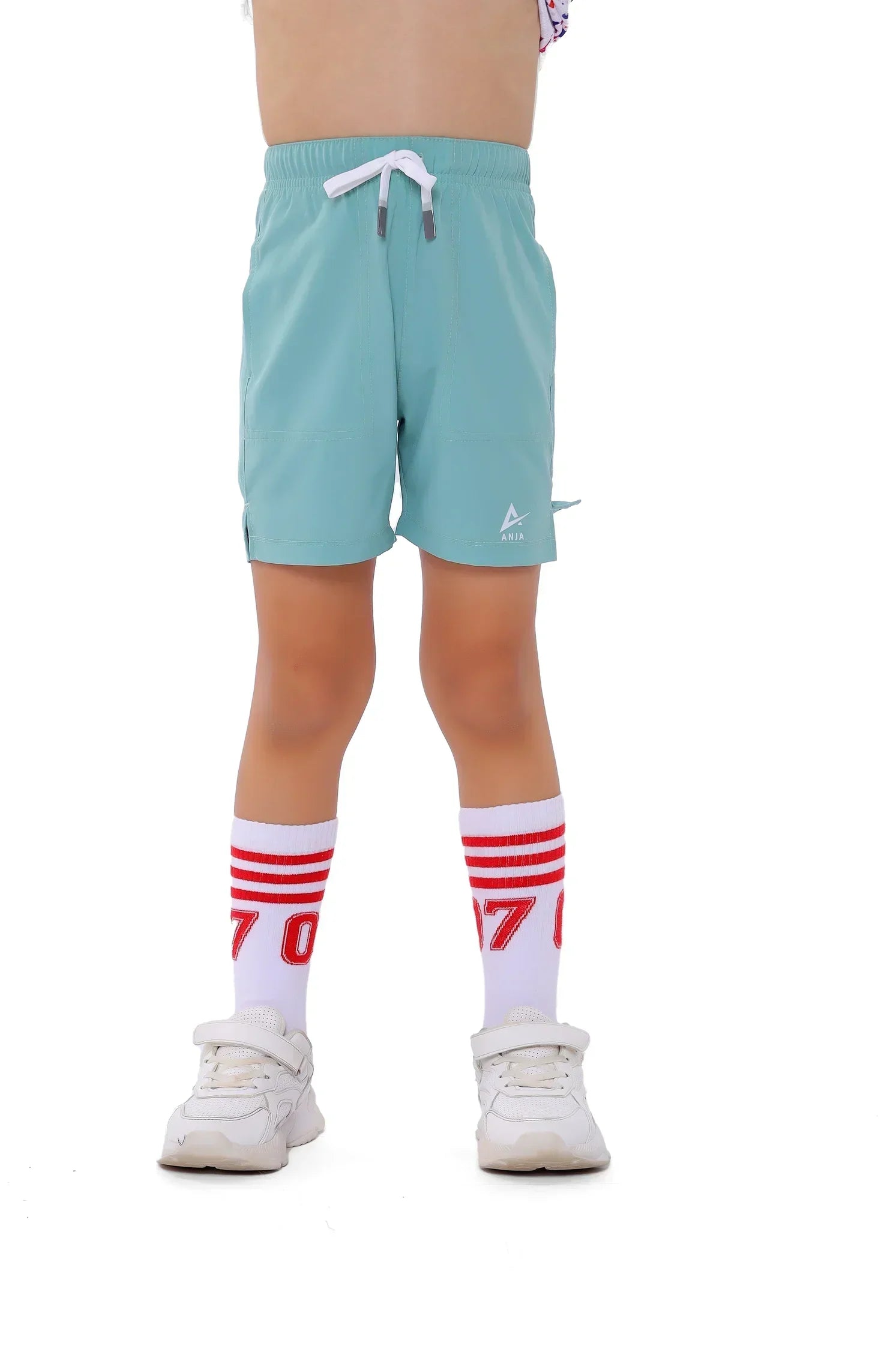 Knee-Length Athletic Shorts - Light Green
