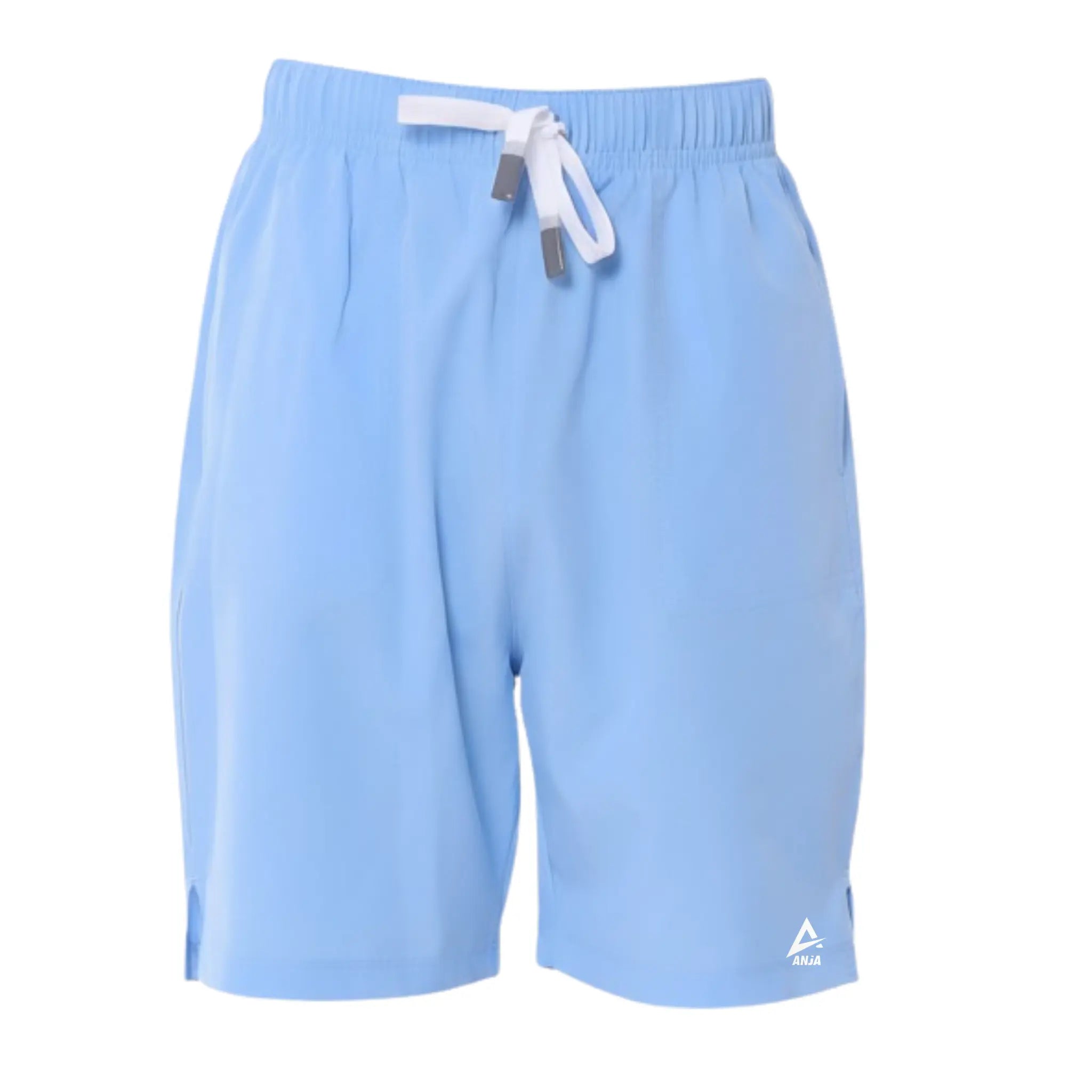 Knee-Length Athletic Shorts - Light Blue