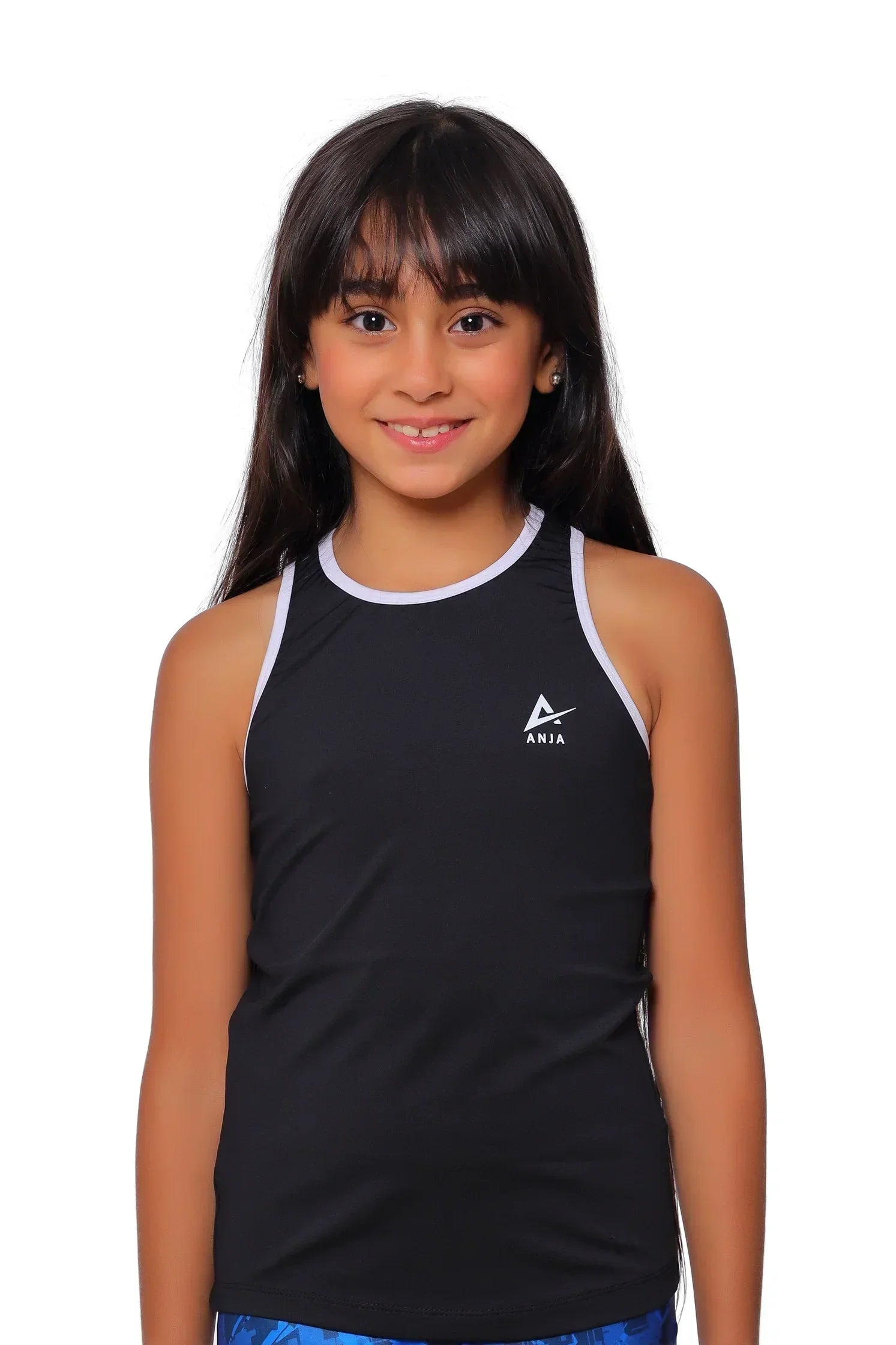 Classic Racerback Athletic Tank Top - Black