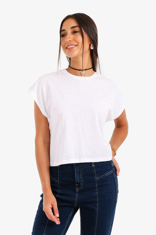 Basic Cotton T-Shirt – Off White