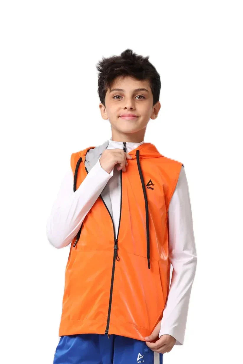 Performance Zip-Up Vest - Orange