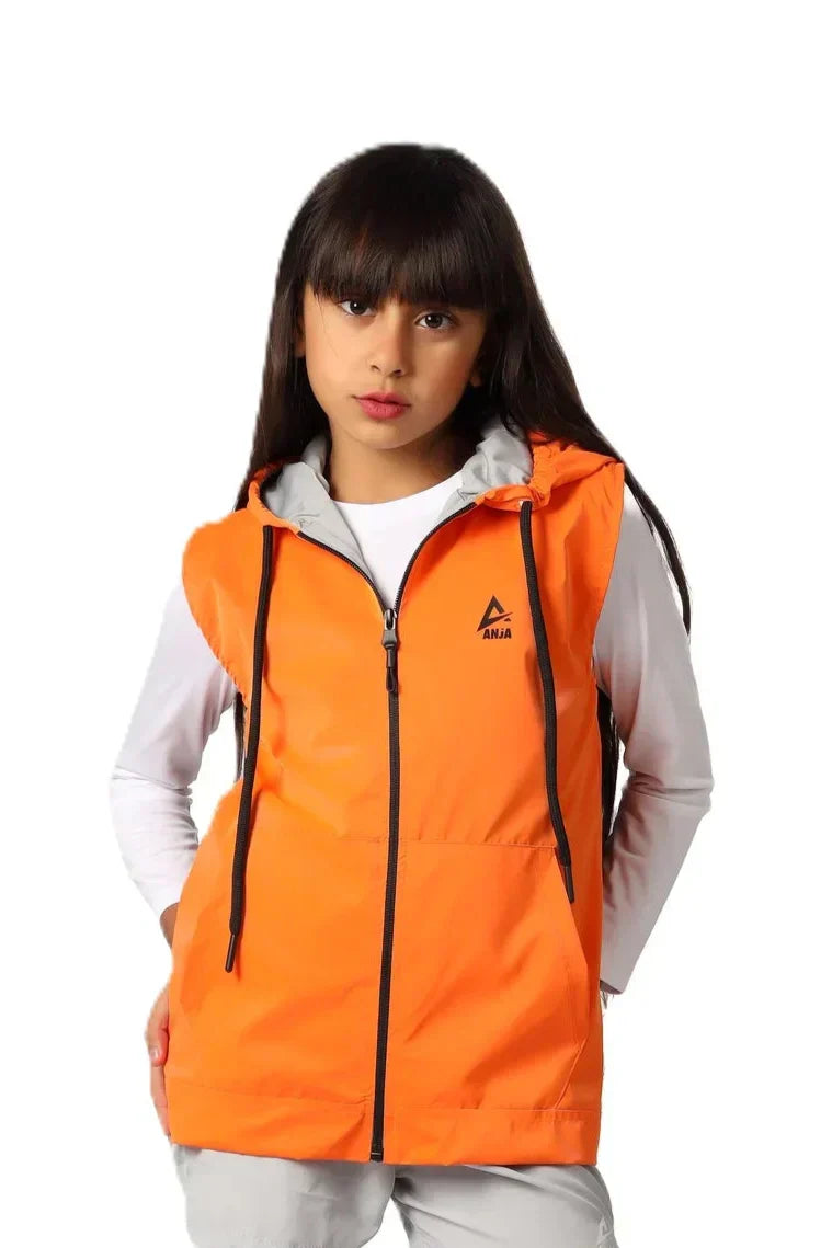 Performance Zip-Up Vest - Orange