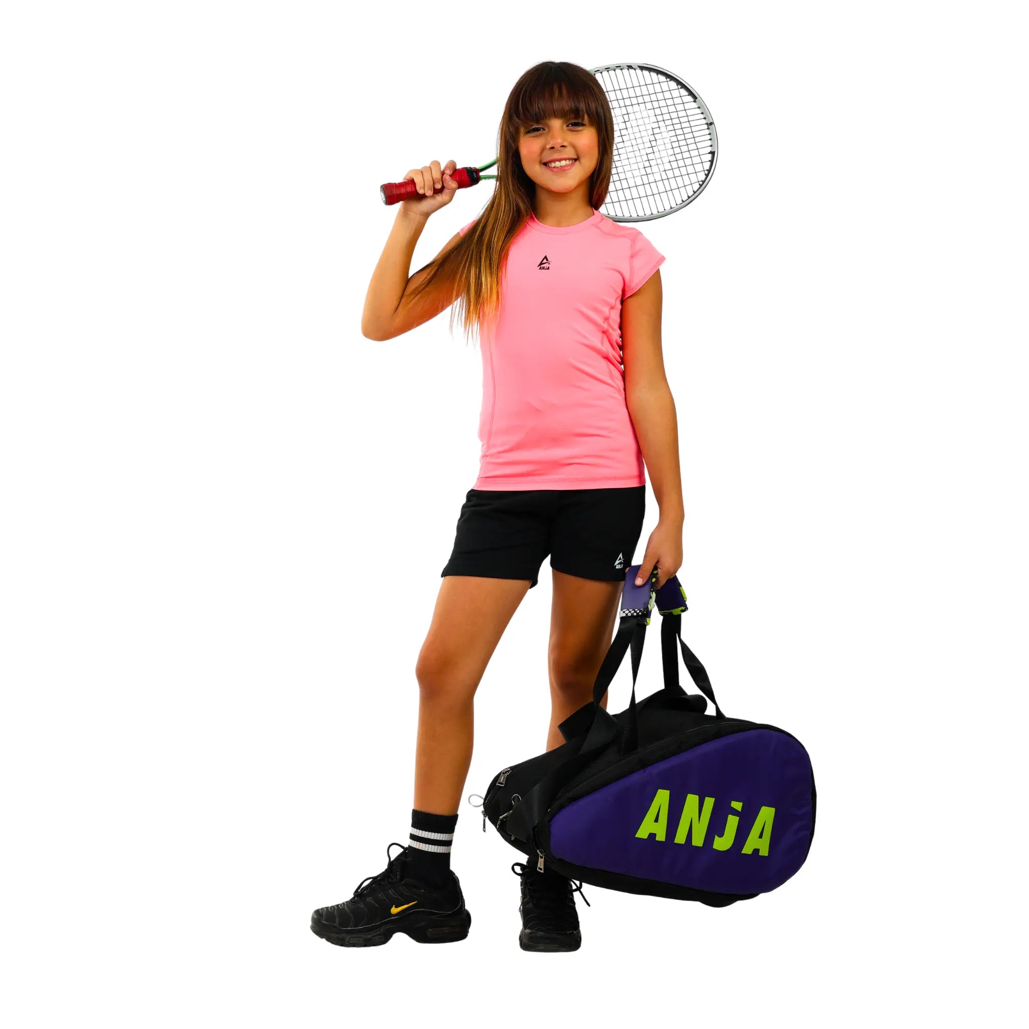 Minimal Performance Cap Sleeve Athletic Top - Pink