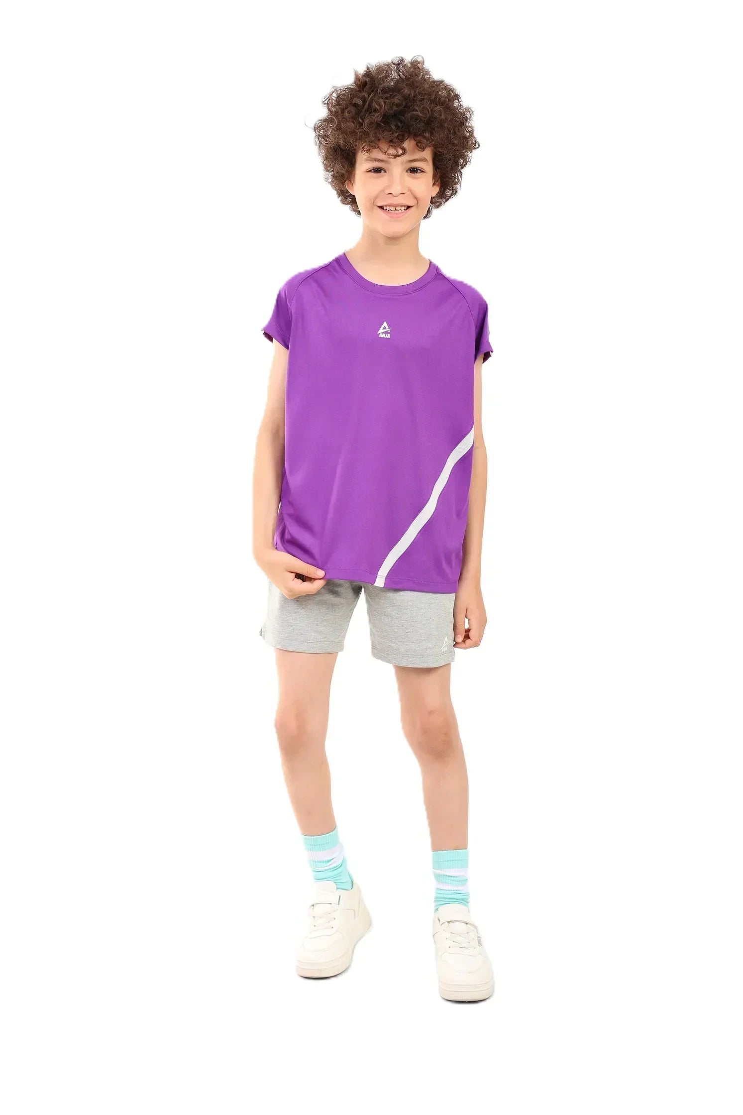 Cotton Drawstring Shorts - Grey