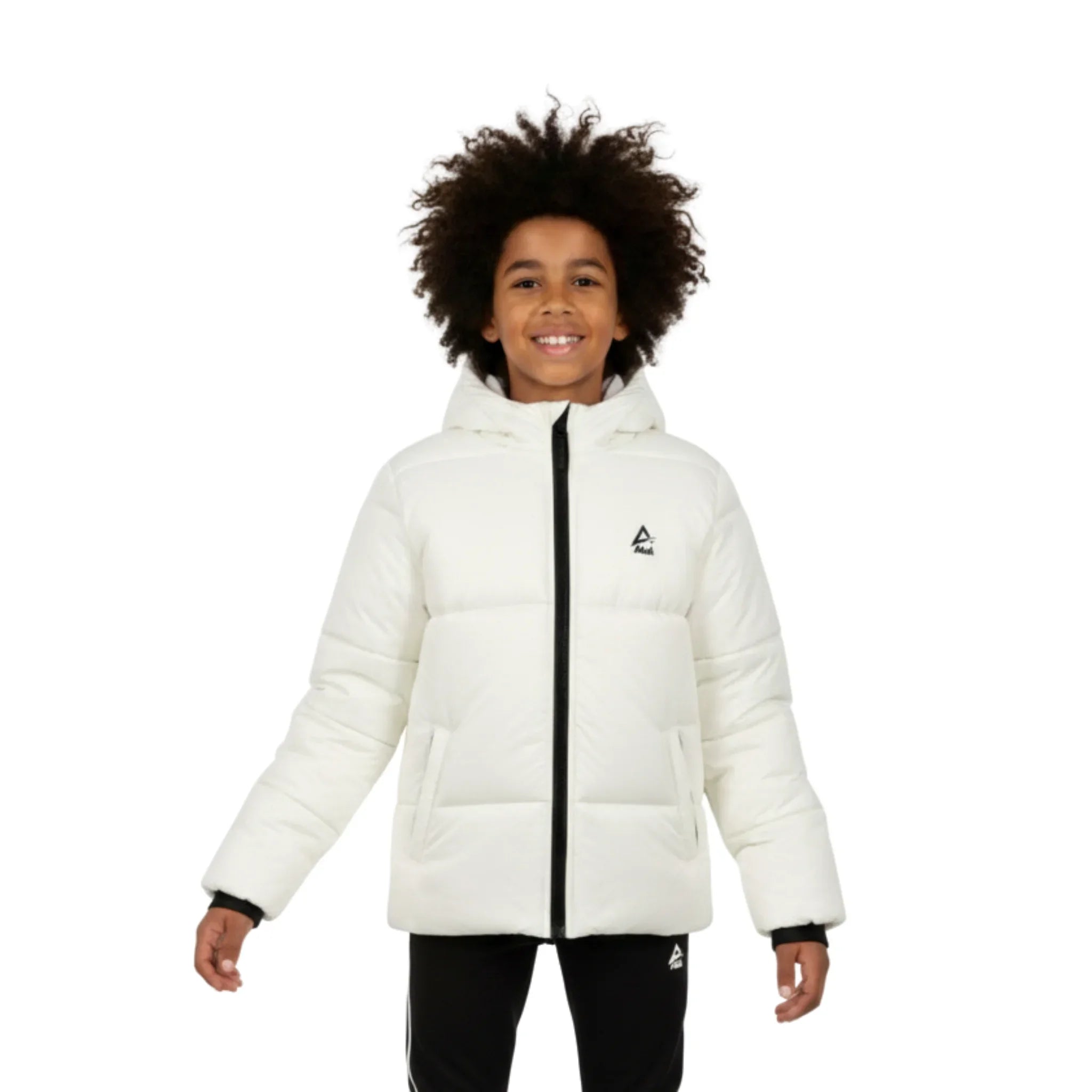 Hooded Quilted Puffer Jacket - White