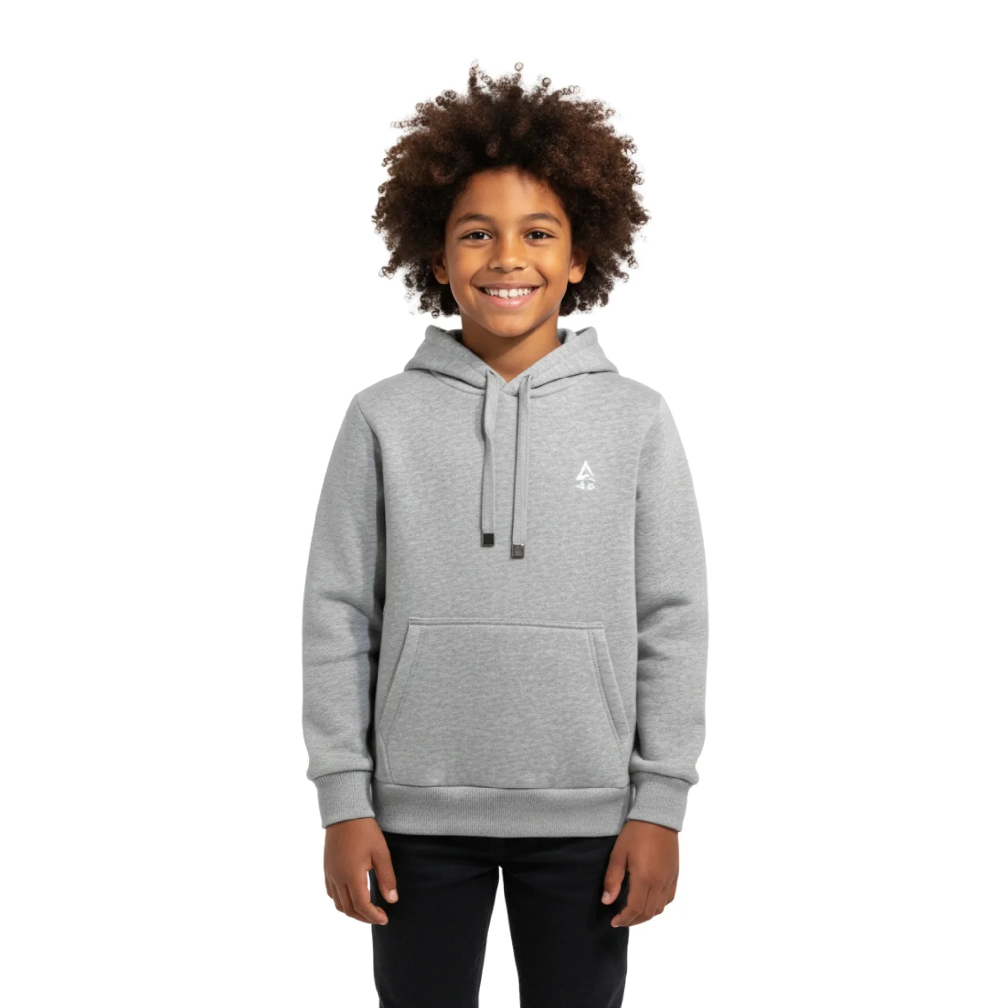 Plain Kangaroo Hoodie Pockets - Grey