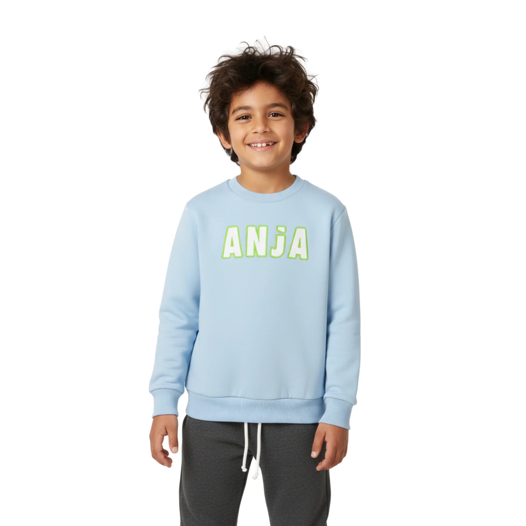 Boys Relaxed Fit Sweatshirt - Light Blue