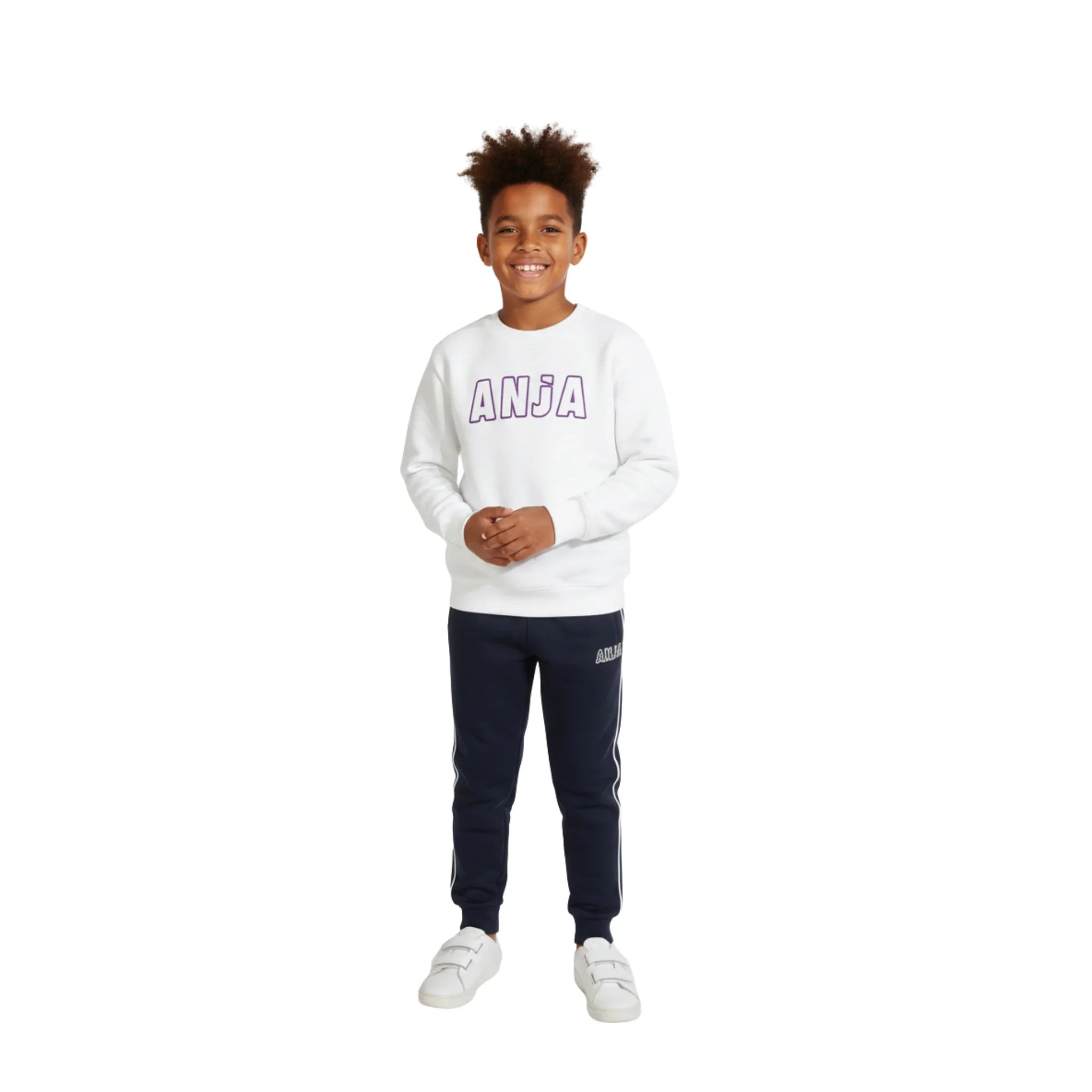 Boys Relaxed Fit Sweatshirt - White