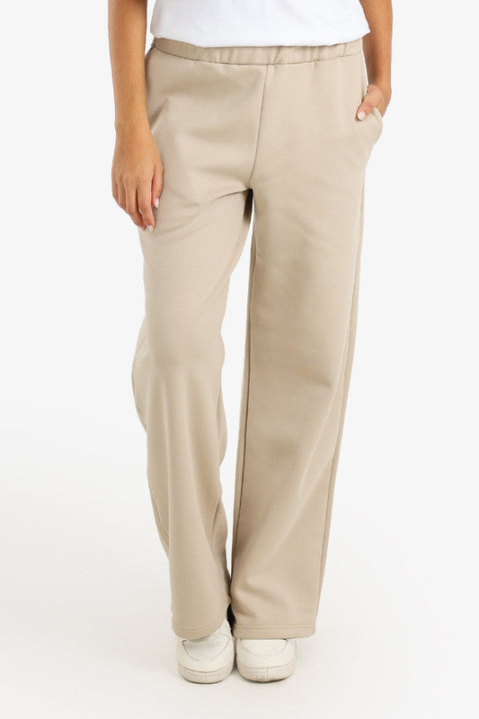 Relaxed Lounge Sweatpants – Beige