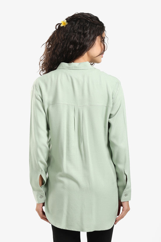Poplin Solid Shirt - Light Mint