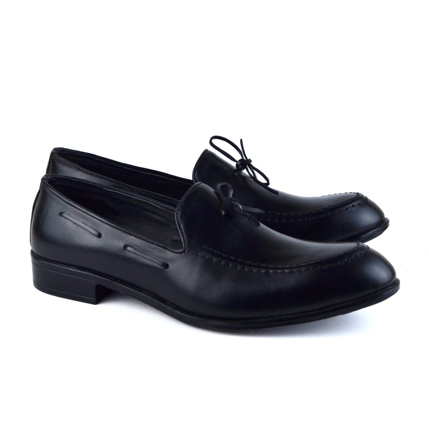 Leather Formal Loafers – Black