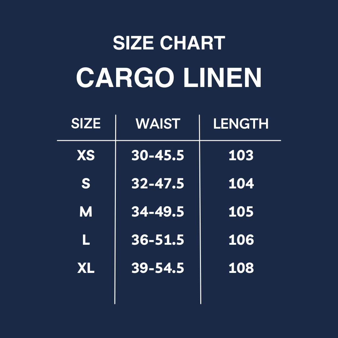 Linen Wide-Leg Cargo Trousers - Dark Navy