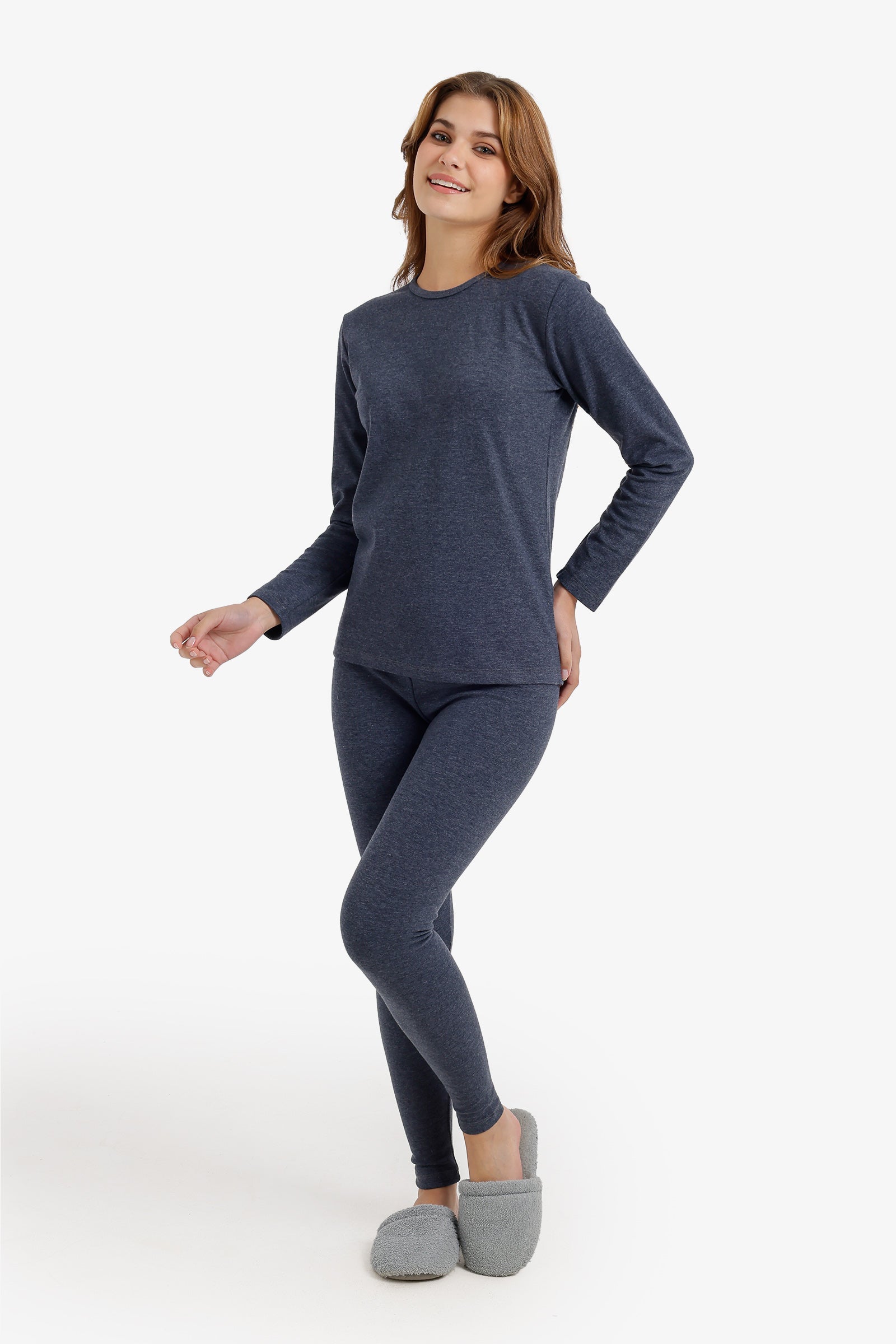Long Sleeve Thermal Set - Navy