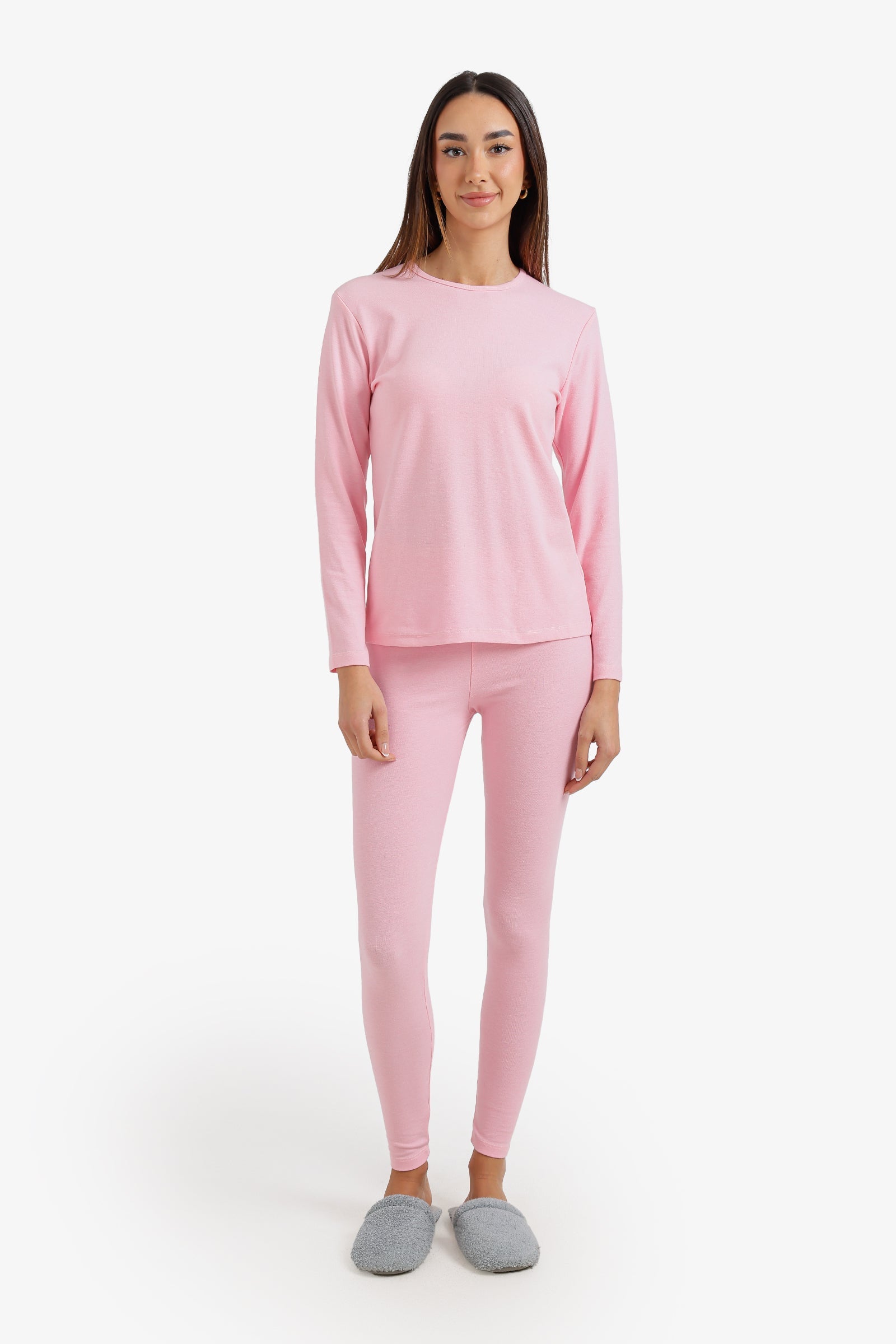 Long Sleeve Thermal Set - Pink