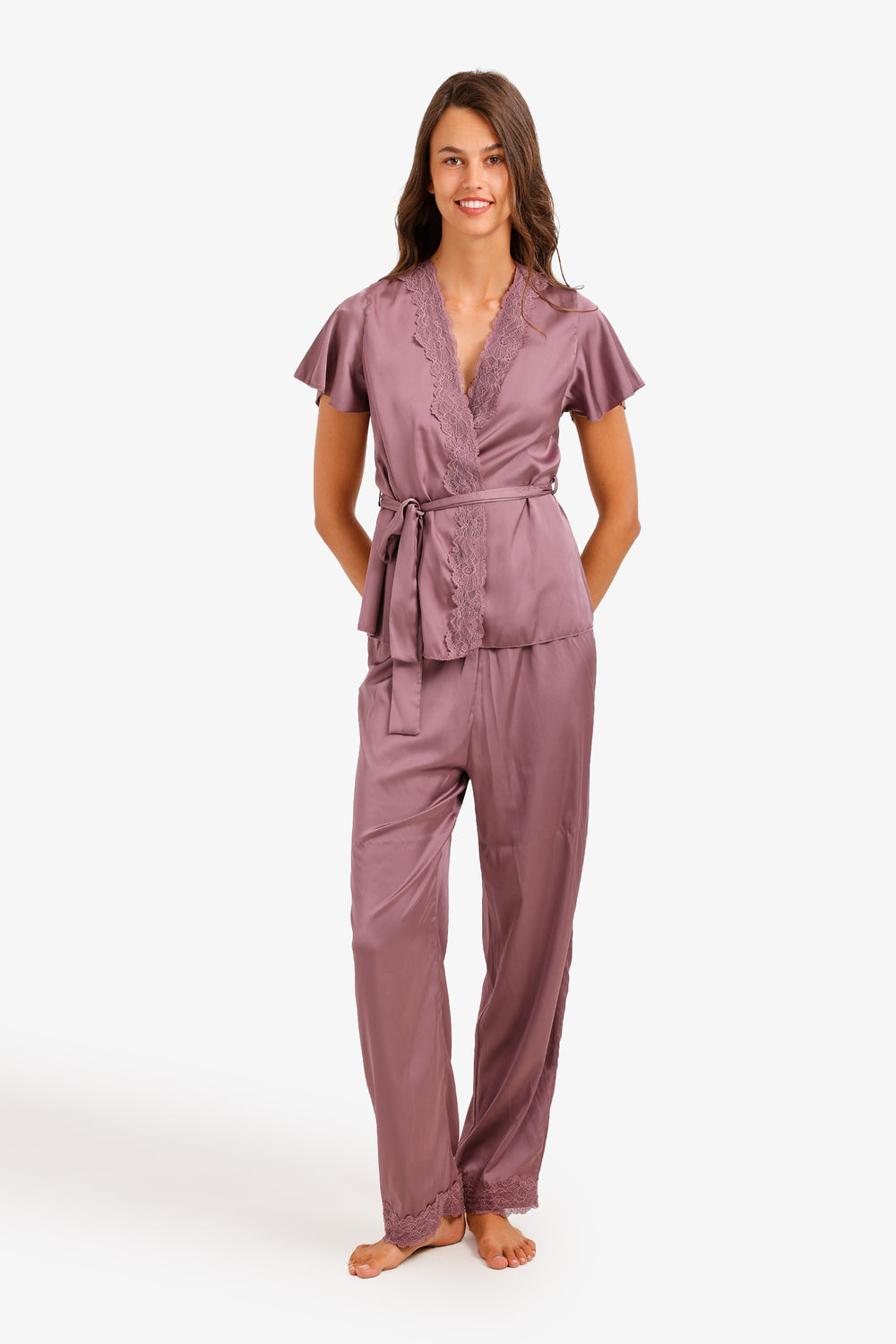 Flutter-Sleeve Pyjama - Mauve