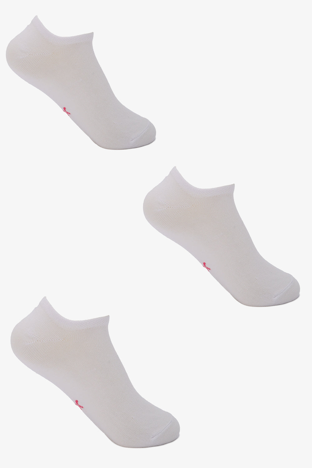 Low-Cut Socks - 3 Pairs - White