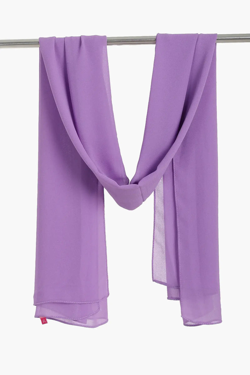 Solid Chiffon Hijab - Lavender