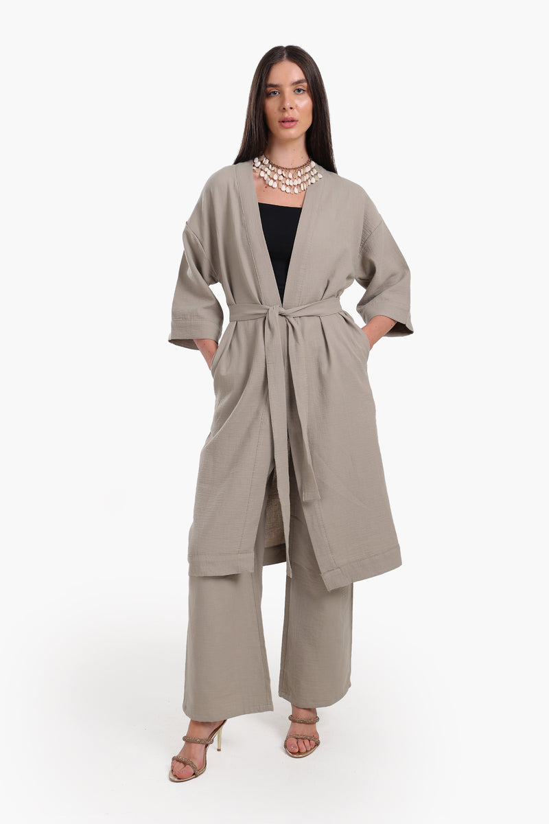 Timeless Midi-Length Kimono