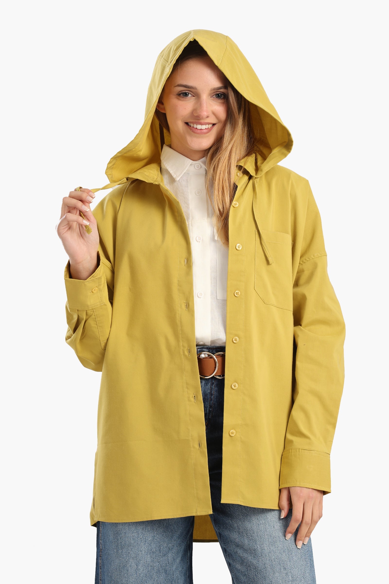 Relaxed-Fit Hooded Shirt