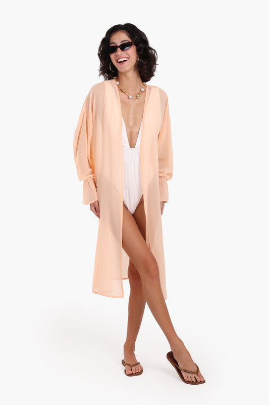 Elastic Kimono & Open Neckline – Light Simon