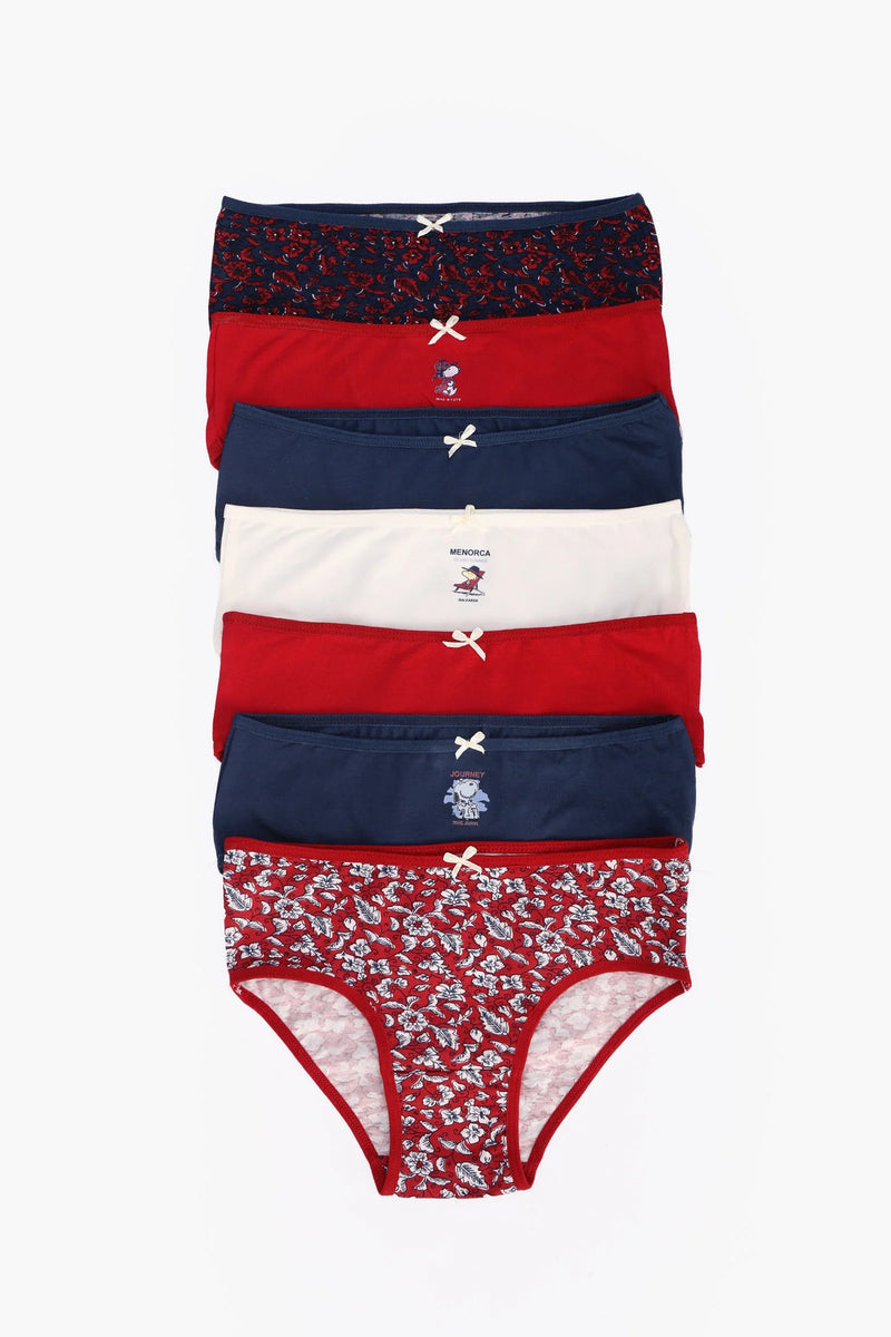 Cotton Colored Brief Panties – Multicolor (Pack of 7)