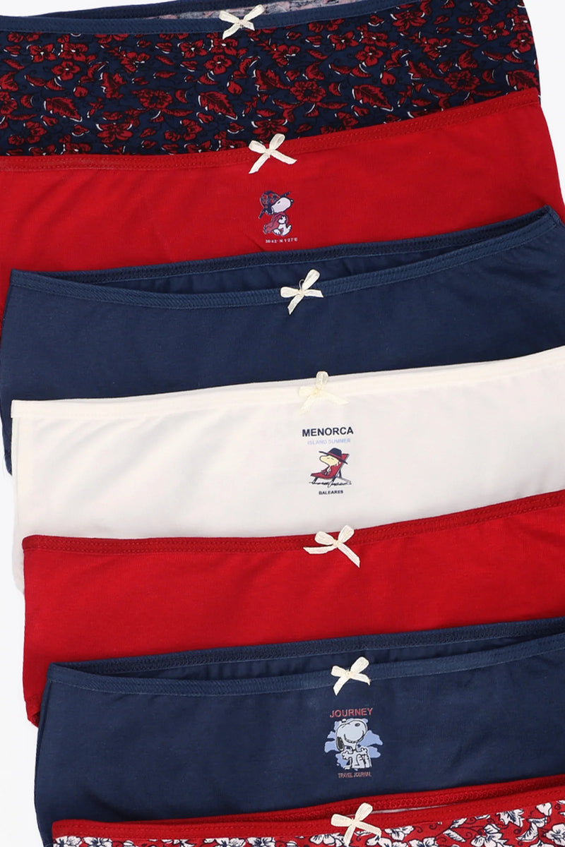 Cotton Colored Brief Panties – Multicolor (Pack of 7)