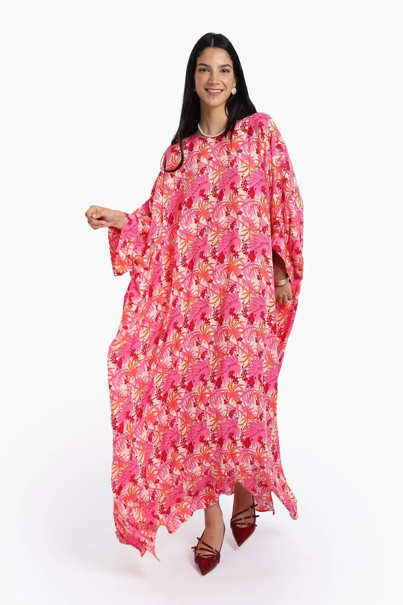 Viscose Printed Abaya – Multicolor
