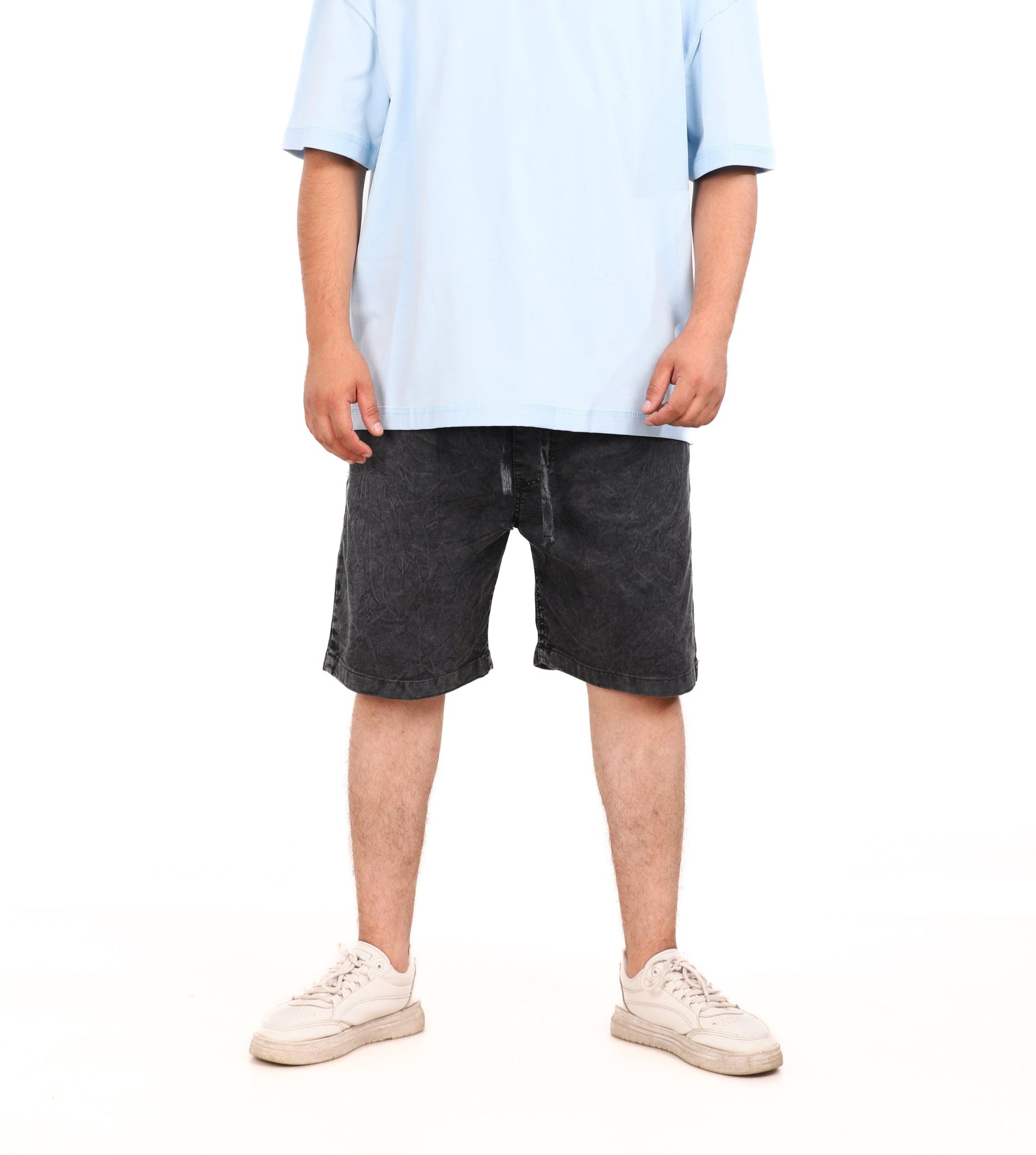 Cotton Solid Gabardine Shorts