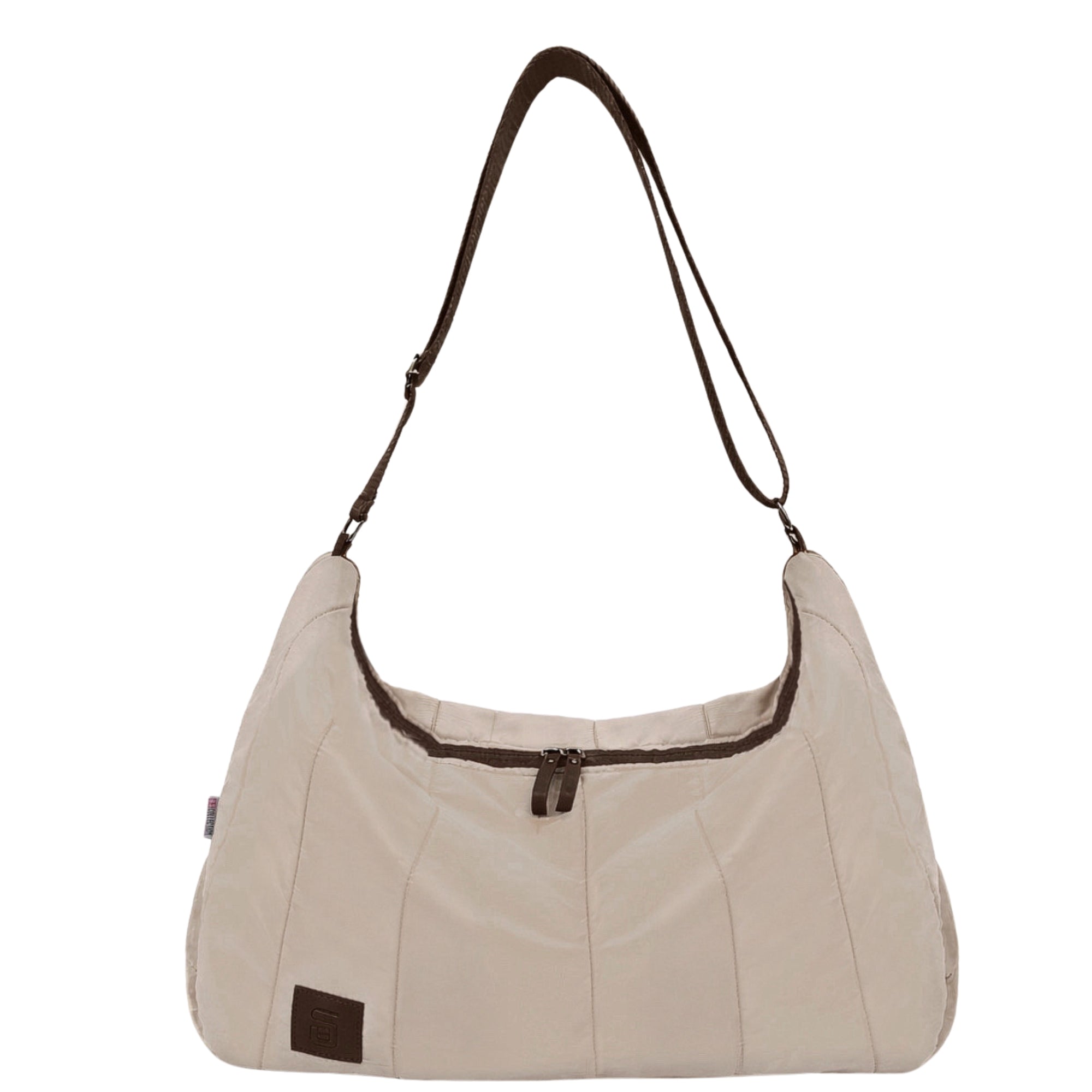 Water-Resistant Large Tote Bag - Beige