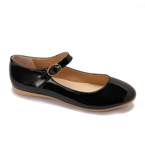 Black Patent Leather Mary Janes Flats