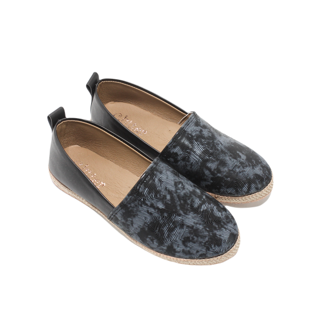Faux leather Elegant Ballerina -Black