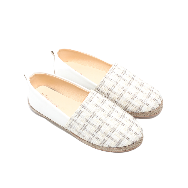 Canvas Ballerinas – White