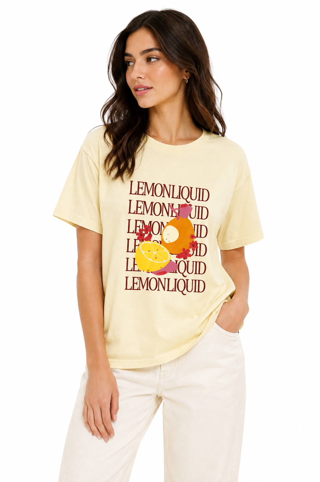 Lemon Graphic T-Shirt - Light Yellow