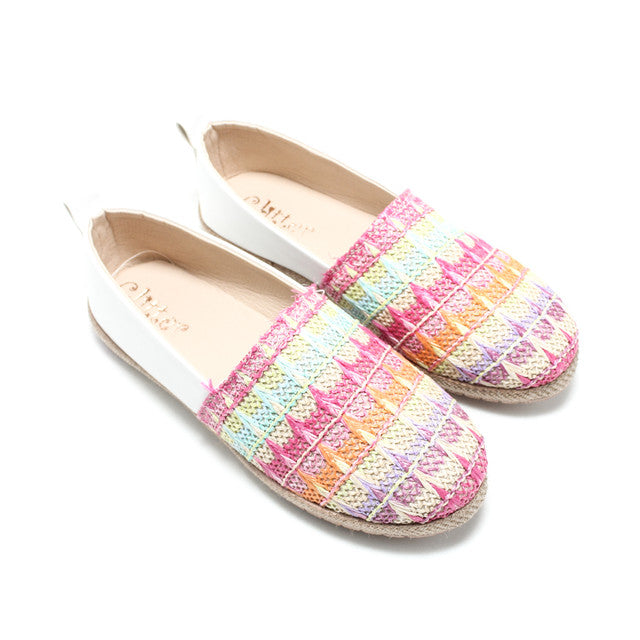 Canvas Elegant Ballerina Shoes - Multicolor