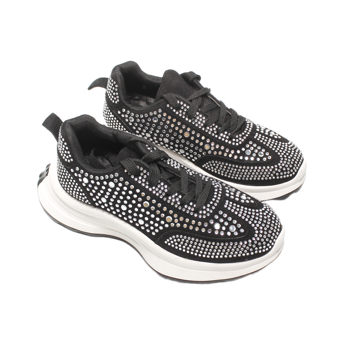 Suede Sneakers - Black