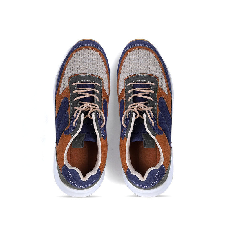 Suede Leather Sneakers - Multicolor