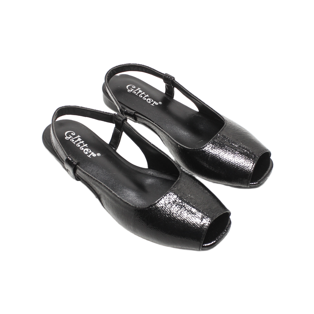 Slingback Flats – Black