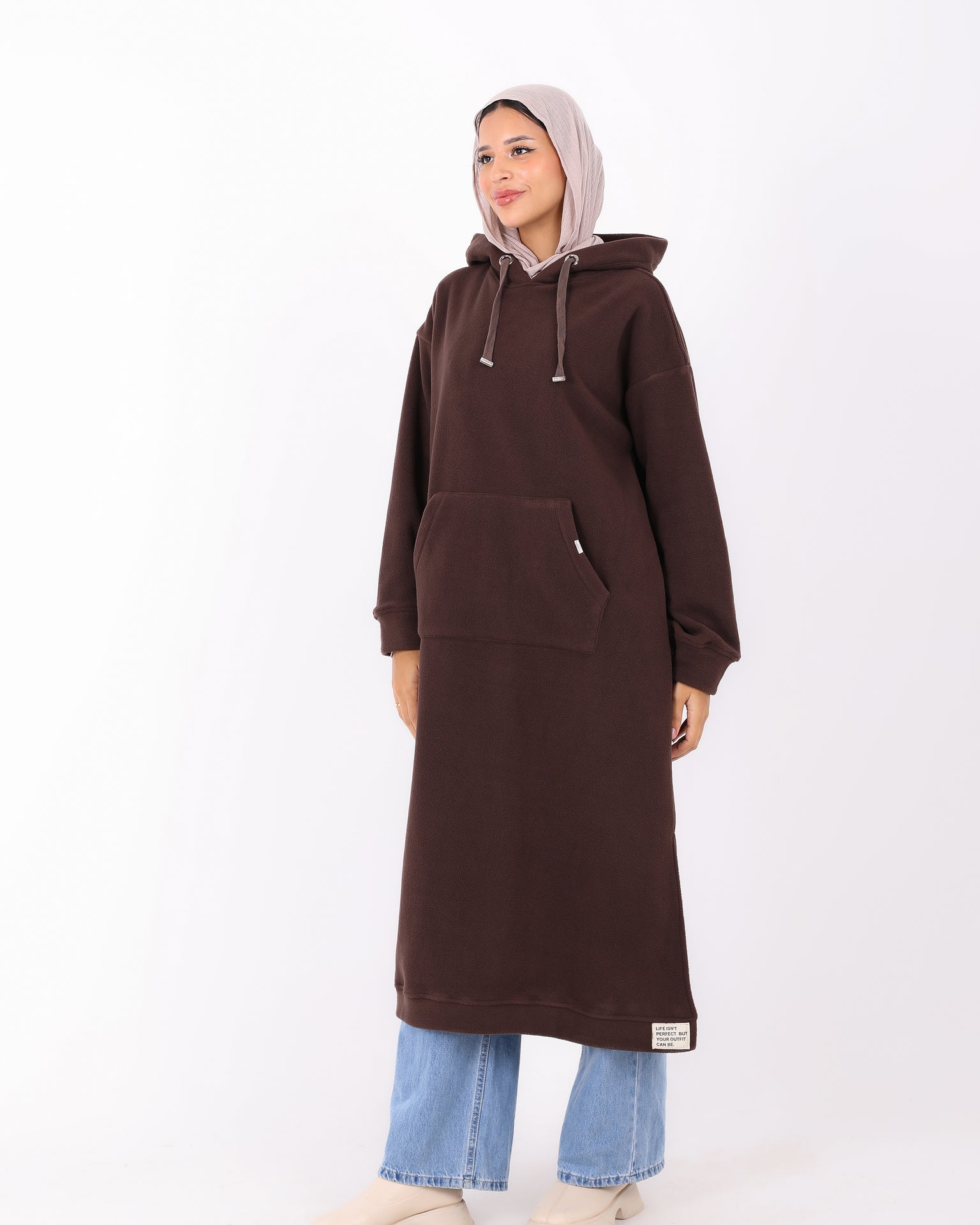 Long Hoodie with Pocket