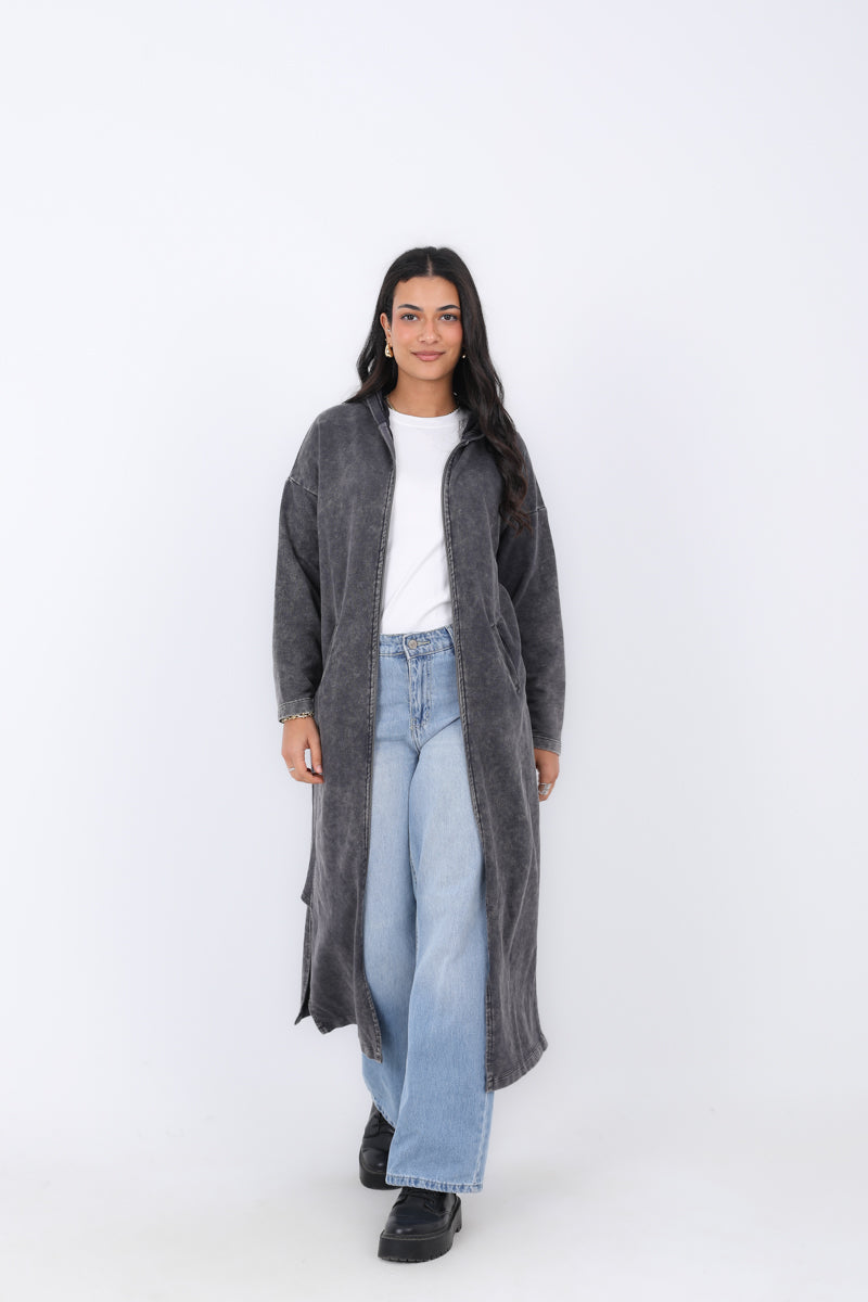 Long Zipper Hoodie