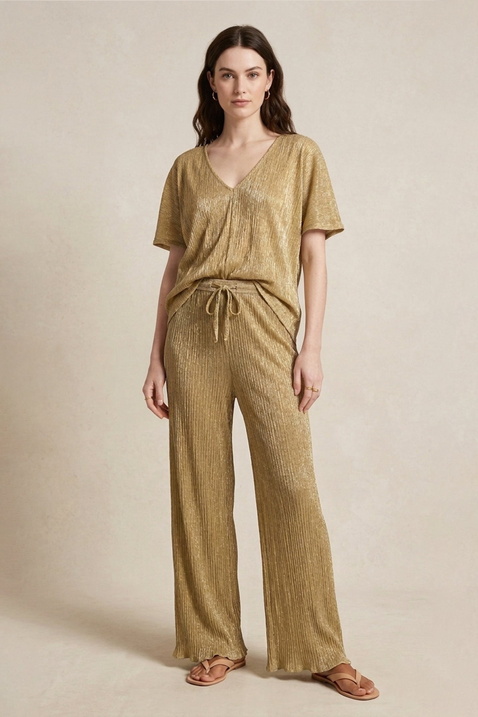 Wide Leg Beachwear Pants – Golden Yellow