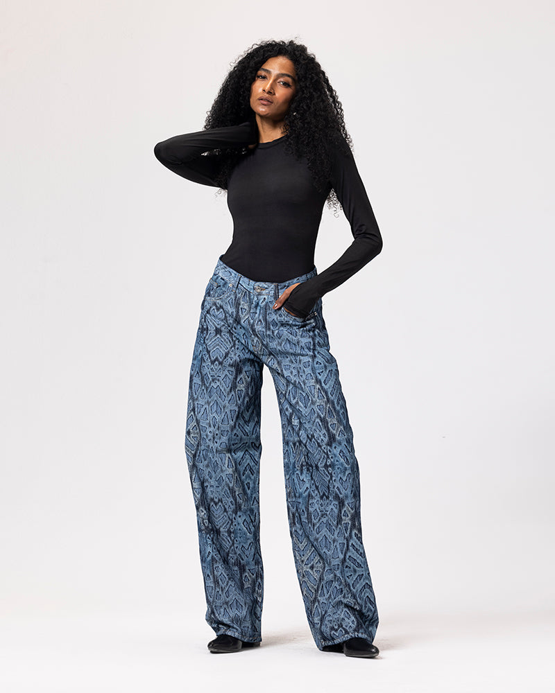 Denim Jakar Pants - Dark Blue