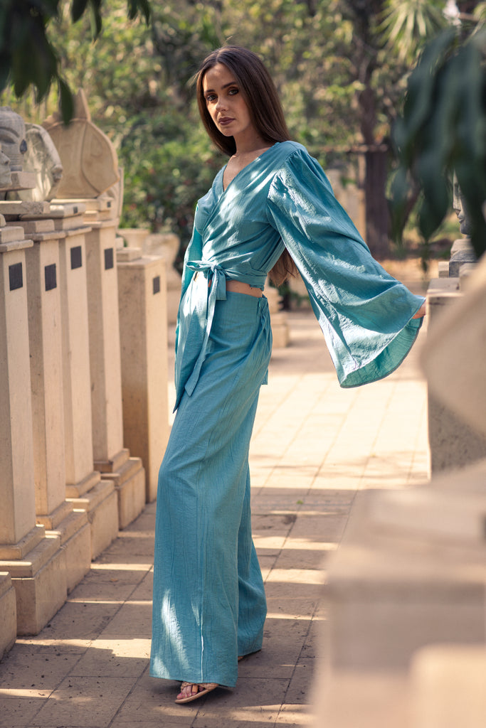 Viscose Coastal Cool Pants - Blue