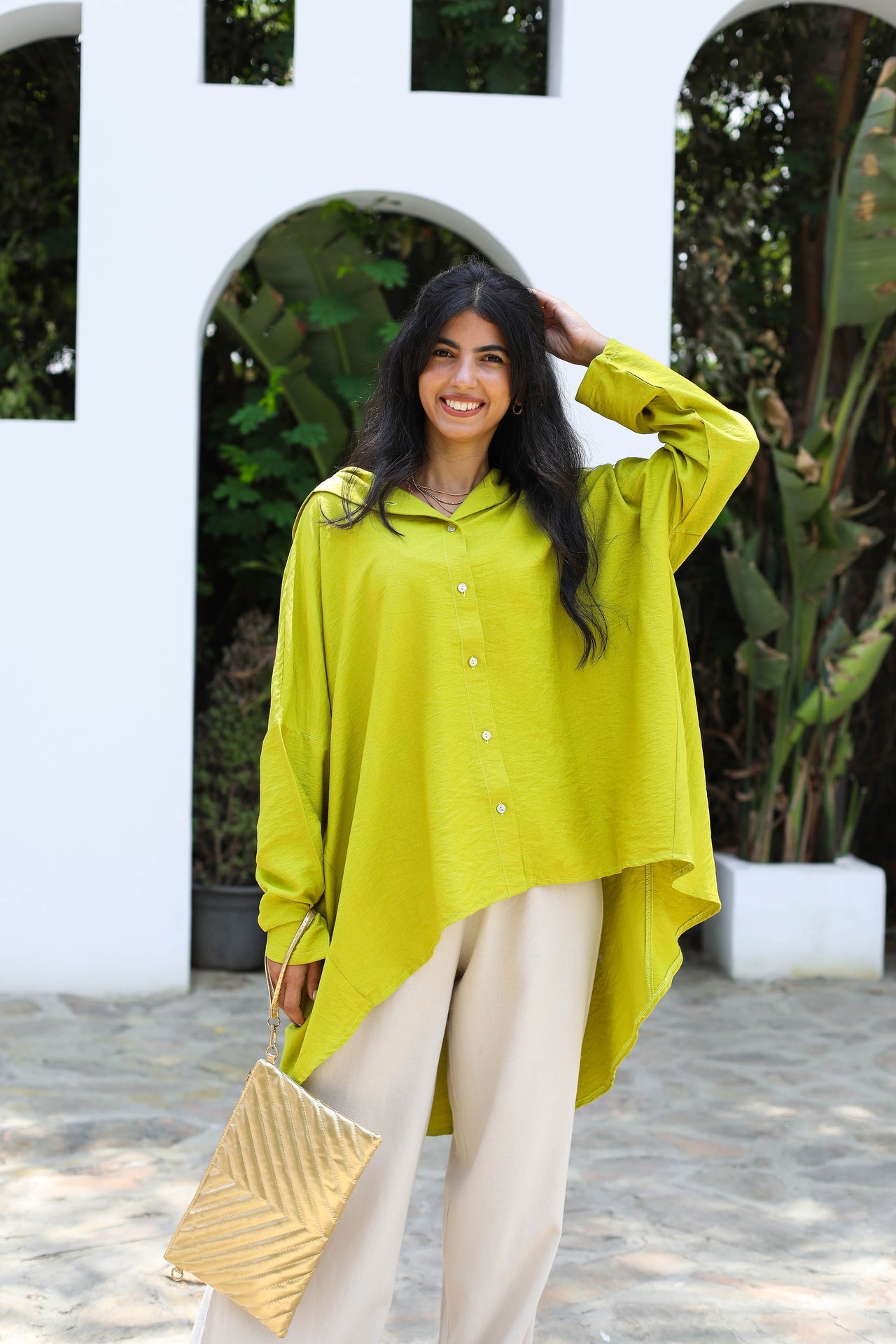 Linen Blend Blouse