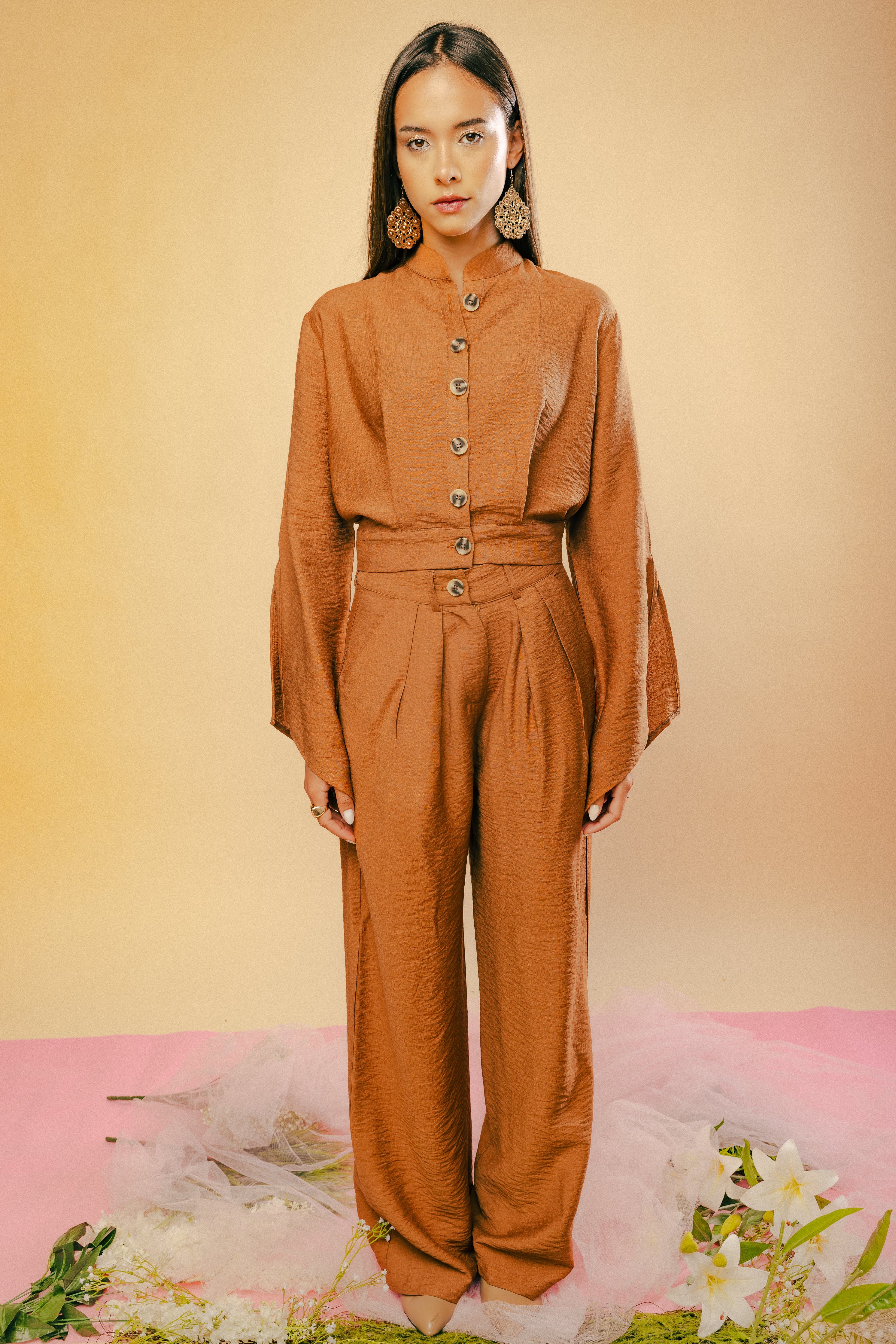 Linen Desert Sway Pants - Camel