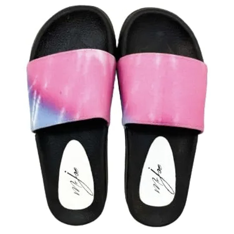 Rubber Tie-Dye Slide Slippers – Multicolor