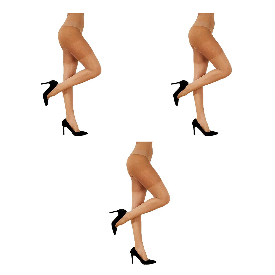 Transparent Long Beige Colone 3 Pack