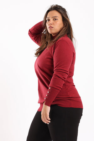 4 Buttoned Cuffs Pullover - Clue Wear